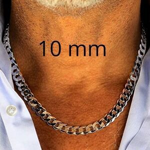20” Men’s Solid 925 Sterling Silver Cuban Necklace